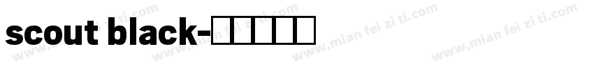 scout black字体转换